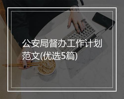 公安局督办工作计划范文(优选5篇)
