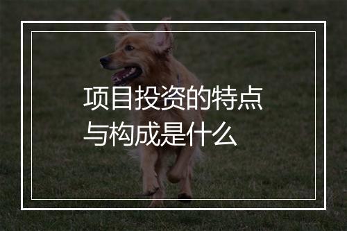 项目投资的特点与构成是什么
