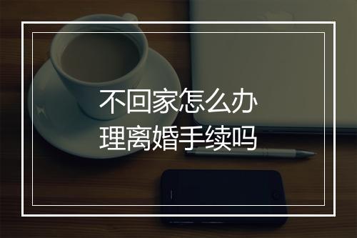不回家怎么办理离婚手续吗