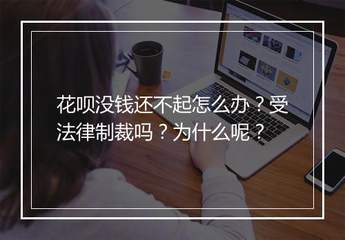 花呗没钱还不起怎么办？受法律制裁吗？为什么呢？