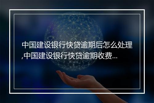 中国建设银行快贷逾期后怎么处理,中国建设银行快贷逾期收费标准