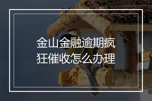 金山金融逾期疯狂催收怎么办理