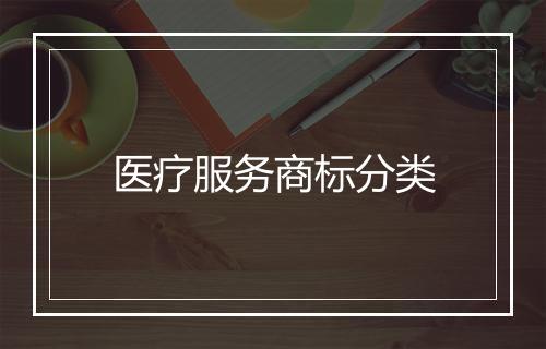 医疗服务商标分类