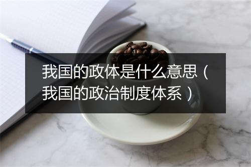 我国的政体是什么意思（我国的政治制度体系）
