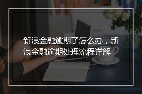 新浪金融逾期了怎么办，新浪金融逾期处理流程详解