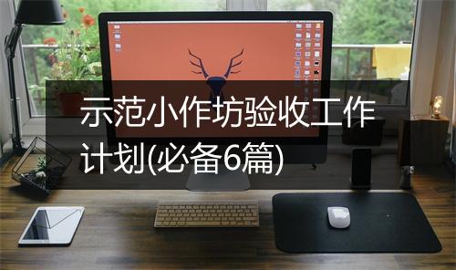 示范小作坊验收工作计划(必备6篇)