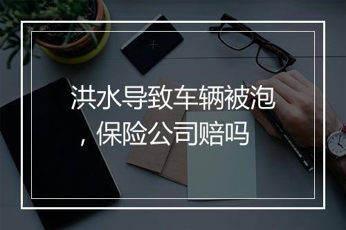 洪水导致车辆被泡，保险公司赔吗