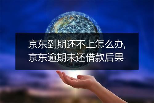 京东到期还不上怎么办,京东逾期未还借款后果