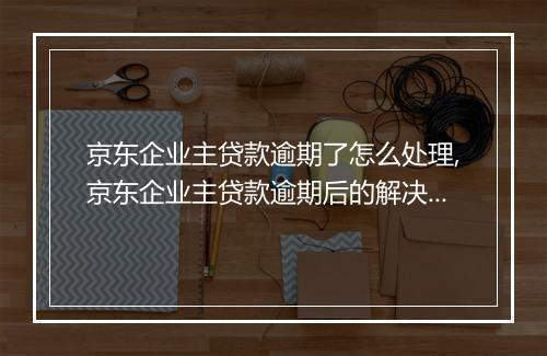 京东企业主贷款逾期了怎么处理,京东企业主贷款逾期后的解决方法