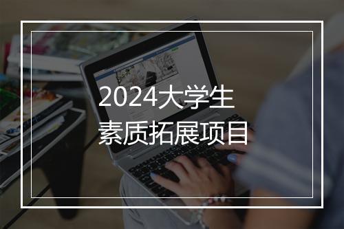 2024大学生素质拓展项目