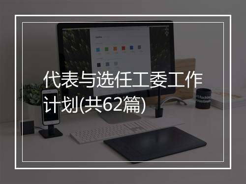 代表与选任工委工作计划(共62篇)