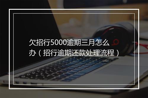 欠招行5000逾期三月怎么办（招行逾期还款处理流程）