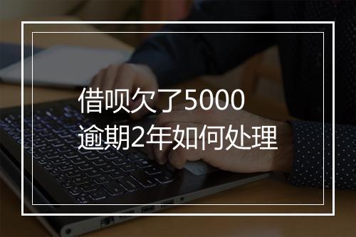 借呗欠了5000逾期2年如何处理