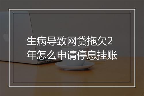 生病导致网贷拖欠2年怎么申请停息挂账