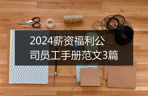 2024薪资福利公司员工手册范文3篇