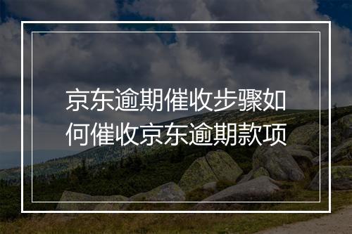 京东逾期催收步骤如何催收京东逾期款项
