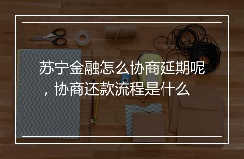 苏宁金融怎么协商延期呢，协商还款流程是什么