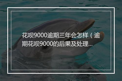 花呗9000逾期三年会怎样（逾期花呗9000的后果及处理 ）