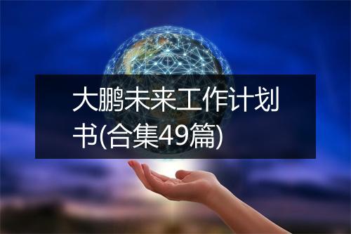 大鹏未来工作计划书(合集49篇)