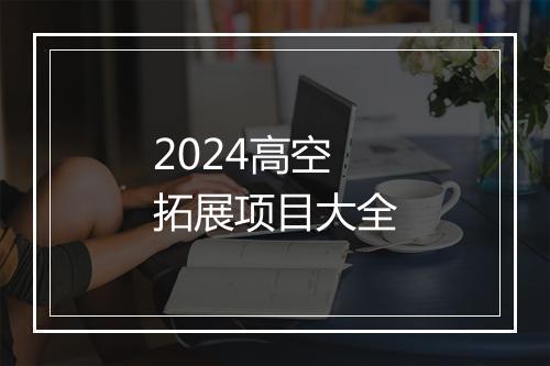 2024高空拓展项目大全
