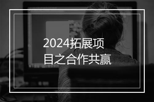 2024拓展项目之合作共赢
