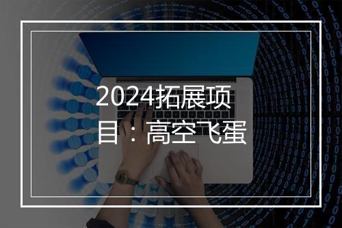 2024拓展项目：高空飞蛋