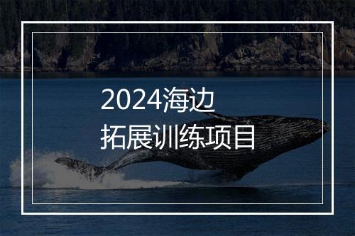 2024海边拓展训练项目