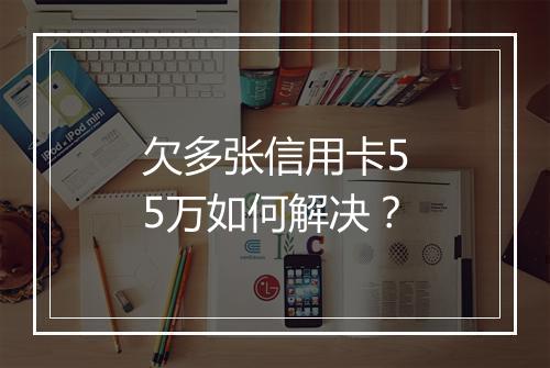 欠多张信用卡55万如何解决？
