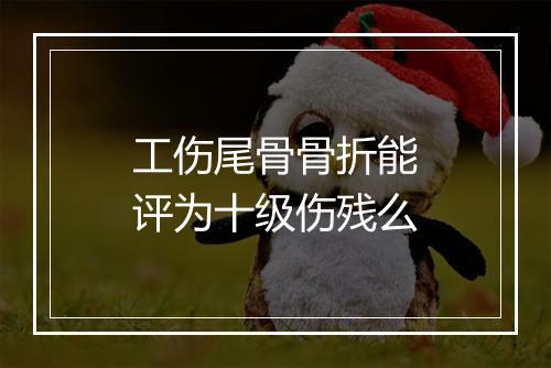 工伤尾骨骨折能评为十级伤残么