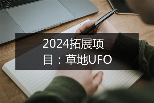 2024拓展项目：草地UFO