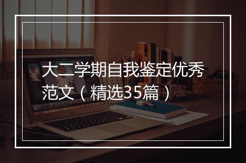大二学期自我鉴定优秀范文（精选35篇）
