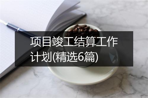 项目竣工结算工作计划(精选6篇)