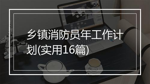 乡镇消防员年工作计划(实用16篇)