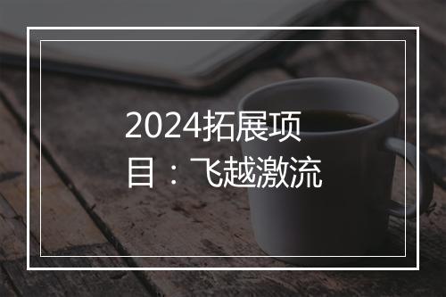 2024拓展项目：飞越激流