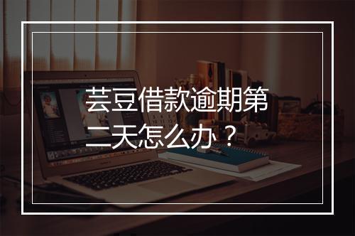 芸豆借款逾期第二天怎么办？