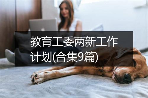 教育工委两新工作计划(合集9篇)
