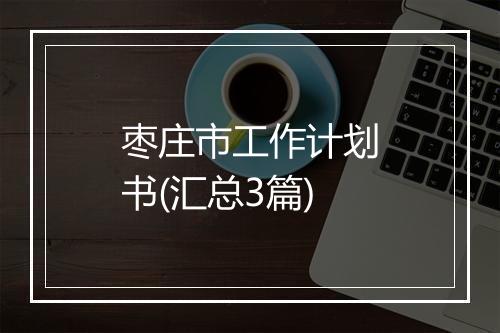 枣庄市工作计划书(汇总3篇)