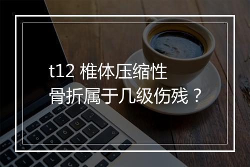 t12 椎体压缩性骨折属于几级伤残？