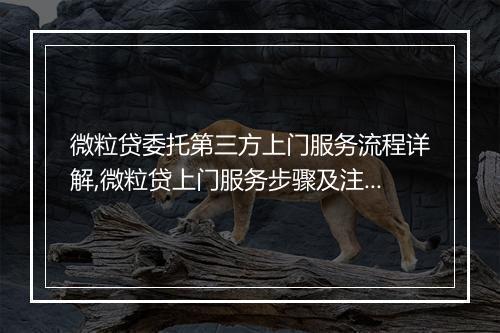 微粒贷委托第三方上门服务流程详解,微粒贷上门服务步骤及注意事项