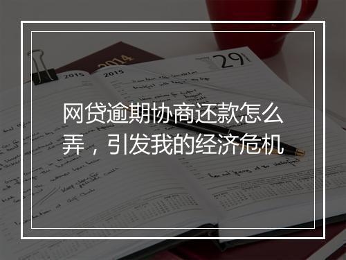 网贷逾期协商还款怎么弄，引发我的经济危机