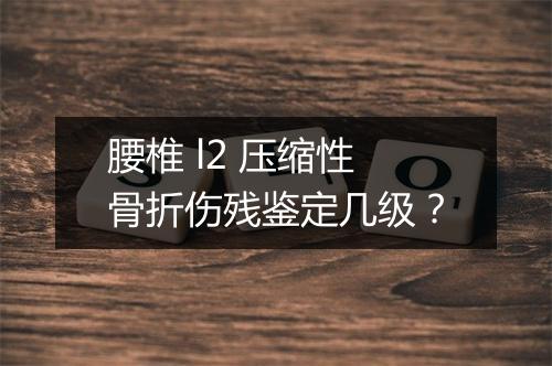 腰椎 l2 压缩性骨折伤残鉴定几级？
