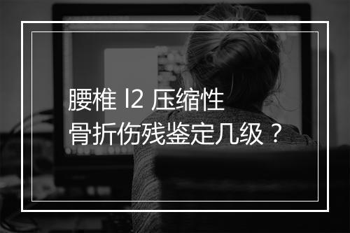 腰椎 l2 压缩性骨折伤残鉴定几级？