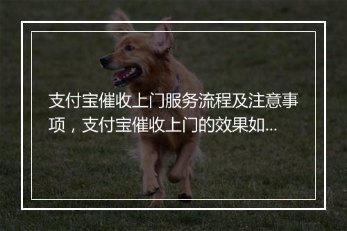 支付宝催收上门服务流程及注意事项，支付宝催收上门的效果如何