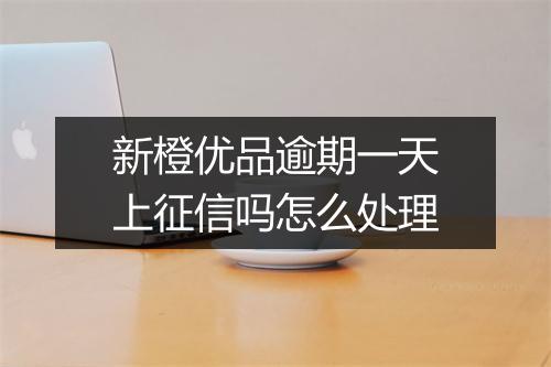 新橙优品逾期一天上征信吗怎么处理