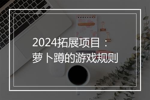 2024拓展项目：萝卜蹲的游戏规则