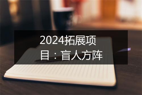 2024拓展项目：盲人方阵