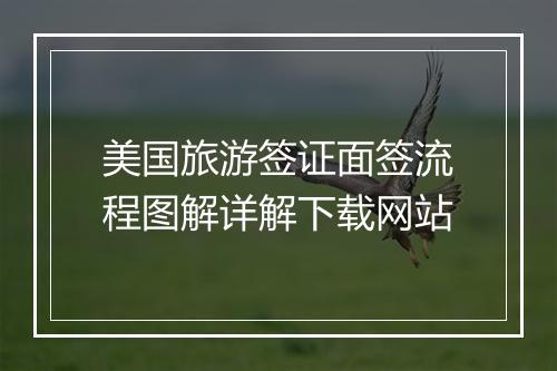 美国旅游签证面签流程图解详解下载网站