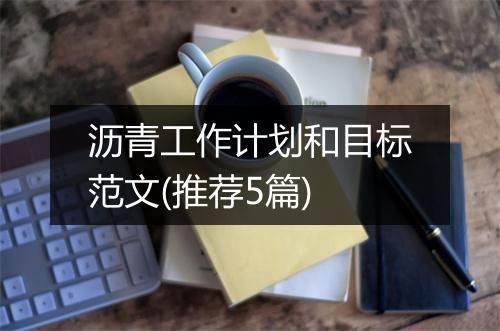 沥青工作计划和目标范文(推荐5篇)