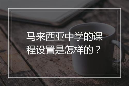 马来西亚中学的课程设置是怎样的？