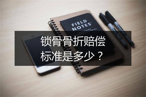 锁骨骨折赔偿标准是多少？